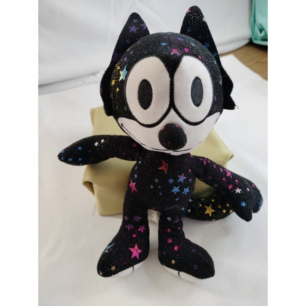 Felix The Cat Plus Toy Black Color With Starts. Collectible